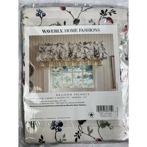 Waverly Home Fashions Balloon Valance 79"x 14" Berry Lane